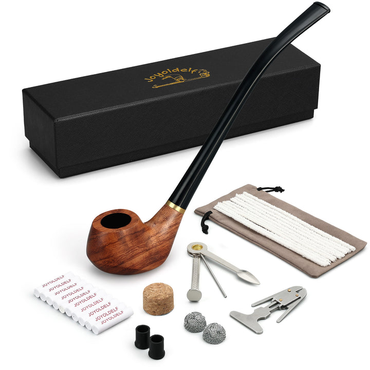 Joyoldelf Rosewood Churchwarden Pipe Set