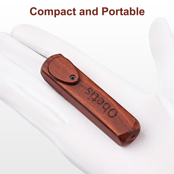 Obetis Portable Rosewood Pipe Set with Cleaner Kit – Compact, Smooth Draw Design