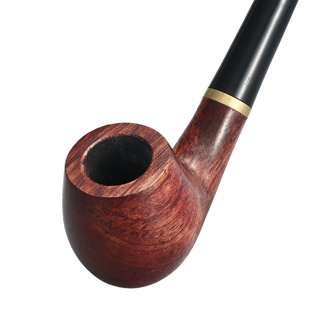 Juego de pipas de tabaco Joyoldelf Churchwarden de palisandro: mango largo con todos los accesorios