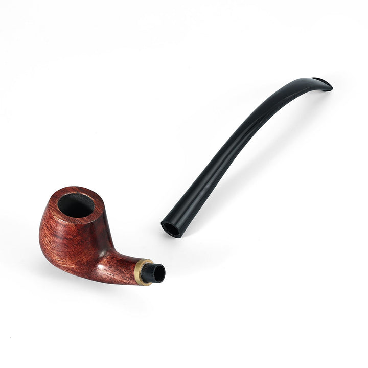 Juego de pipas de tabaco Joyoldelf Churchwarden de palisandro: mango largo con todos los accesorios