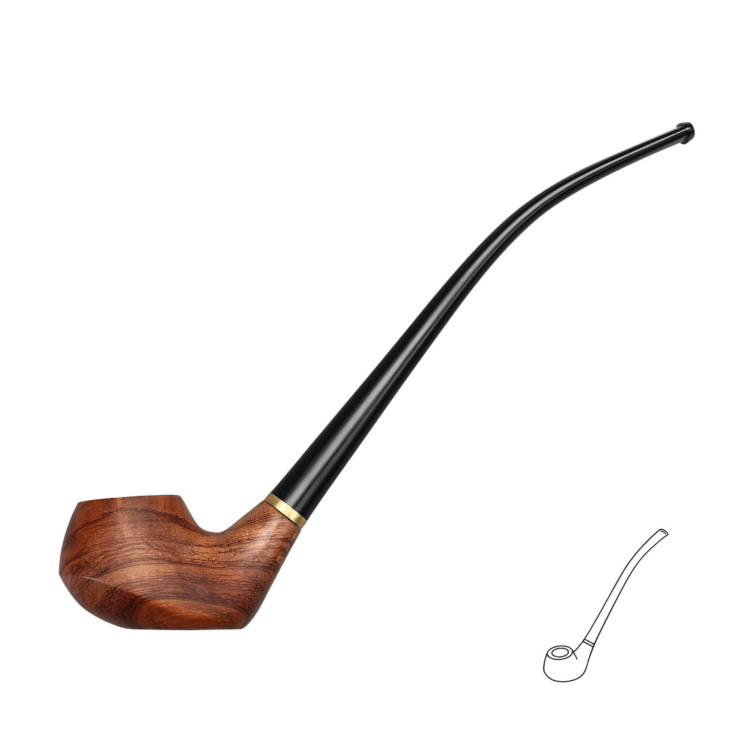 Joyoldelf Rosewood Churchwarden Pipe Set