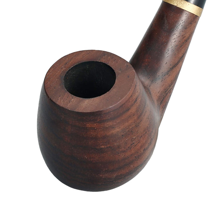 Churchwarden Ebony Wood Tobacco Pipe Set – Long Stem, Full Accessories, Gift-Ready