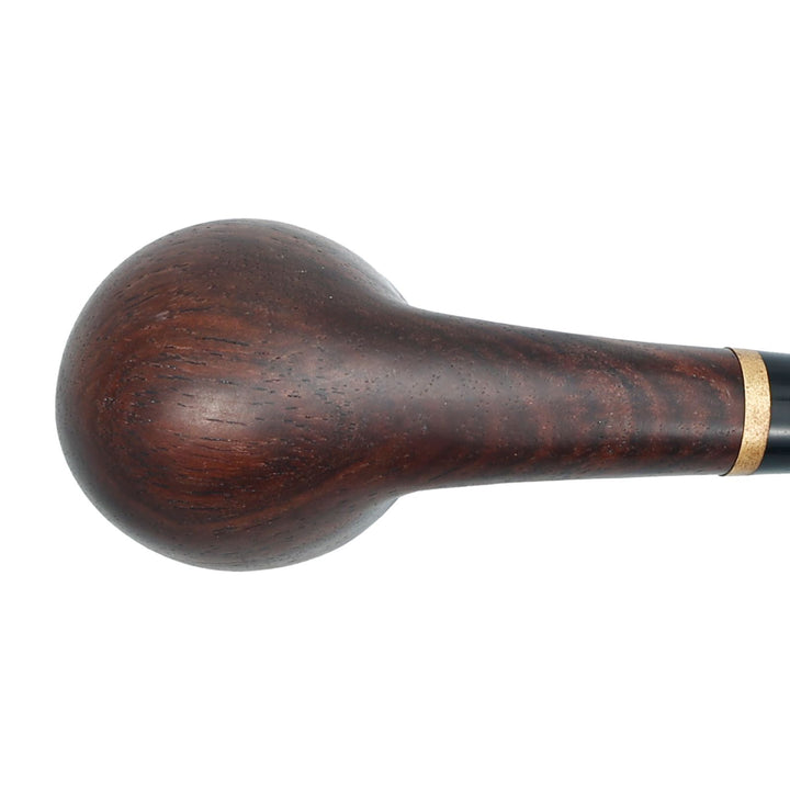 Churchwarden Ebony Wood Tobacco Pipe Set – Long Stem, Full Accessories, Gift-Ready