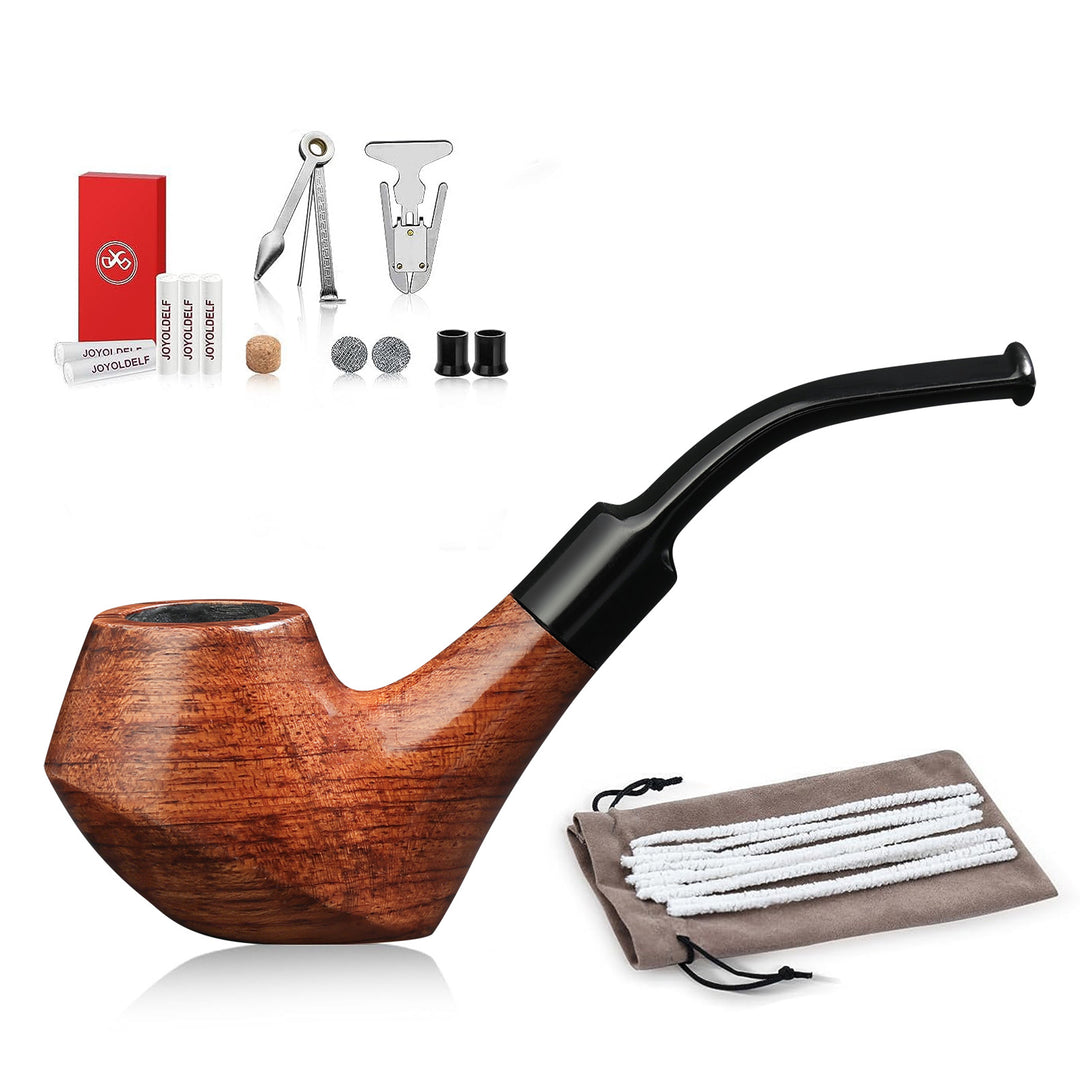 Joyoldelf Rosewood Flat-Bottom Pipe Set