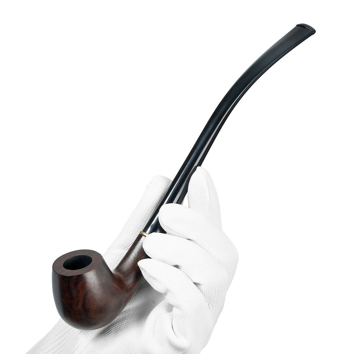 Pipa de tabaco Joyoldelf de ébano con boquillas reemplazables, filtro de carbón y set de regalo completo.