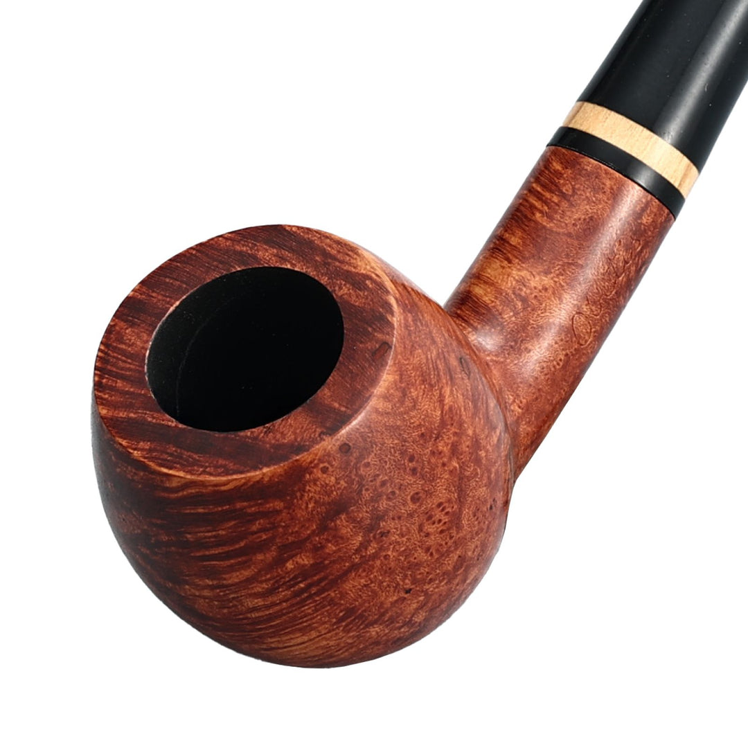 Pipa de brezo Obetis Churchwarden - Pipa de madera para fumar de mango largo, hecha a mano, con caja de regalo